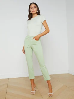 Alexia Cropped Cigarette Jean