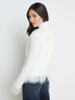 Azure Fringe Cardigan Blazer