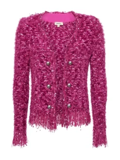 Azure Fringe Cardigan Blazer