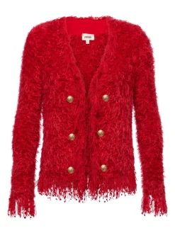 Azure Fringe Cardigan Blazer