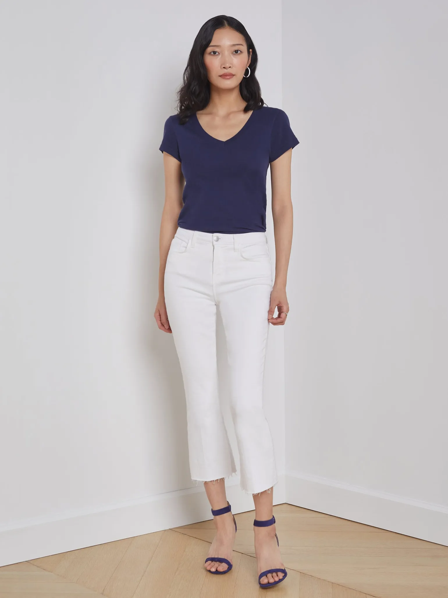 Becca Cotton V-Neck Tee