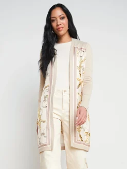 Beverly Silk Panel Cardigan