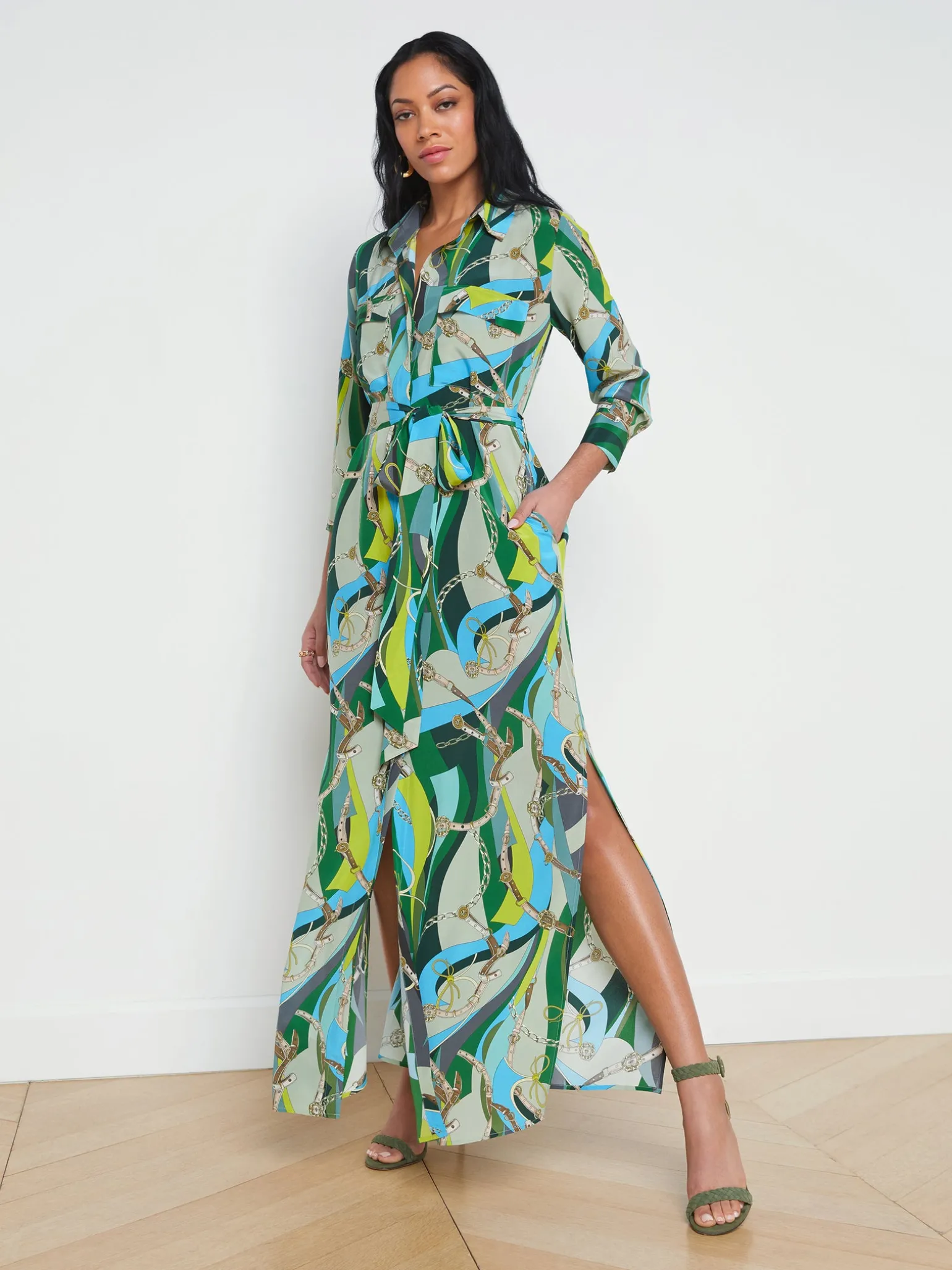 Cameron Silk Shirt Dress
