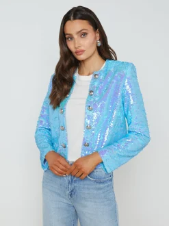 Cerise Sequin Jacket
