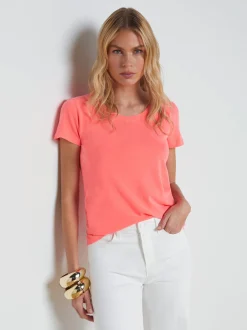 Cory Cotton Scoopneck Tee