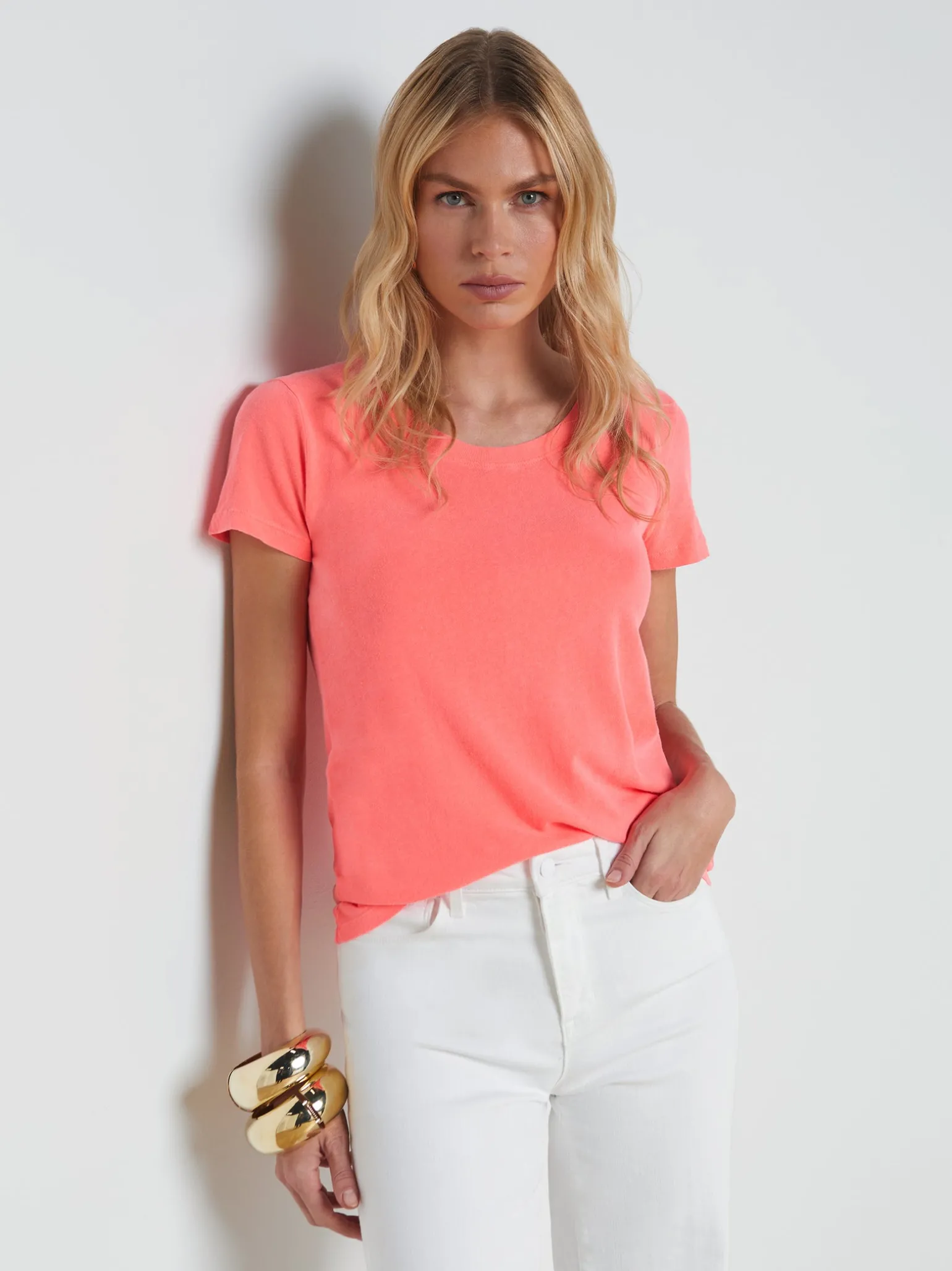 Cory Cotton Scoopneck Tee
