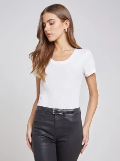 Cory Cotton Scoopneck Tee