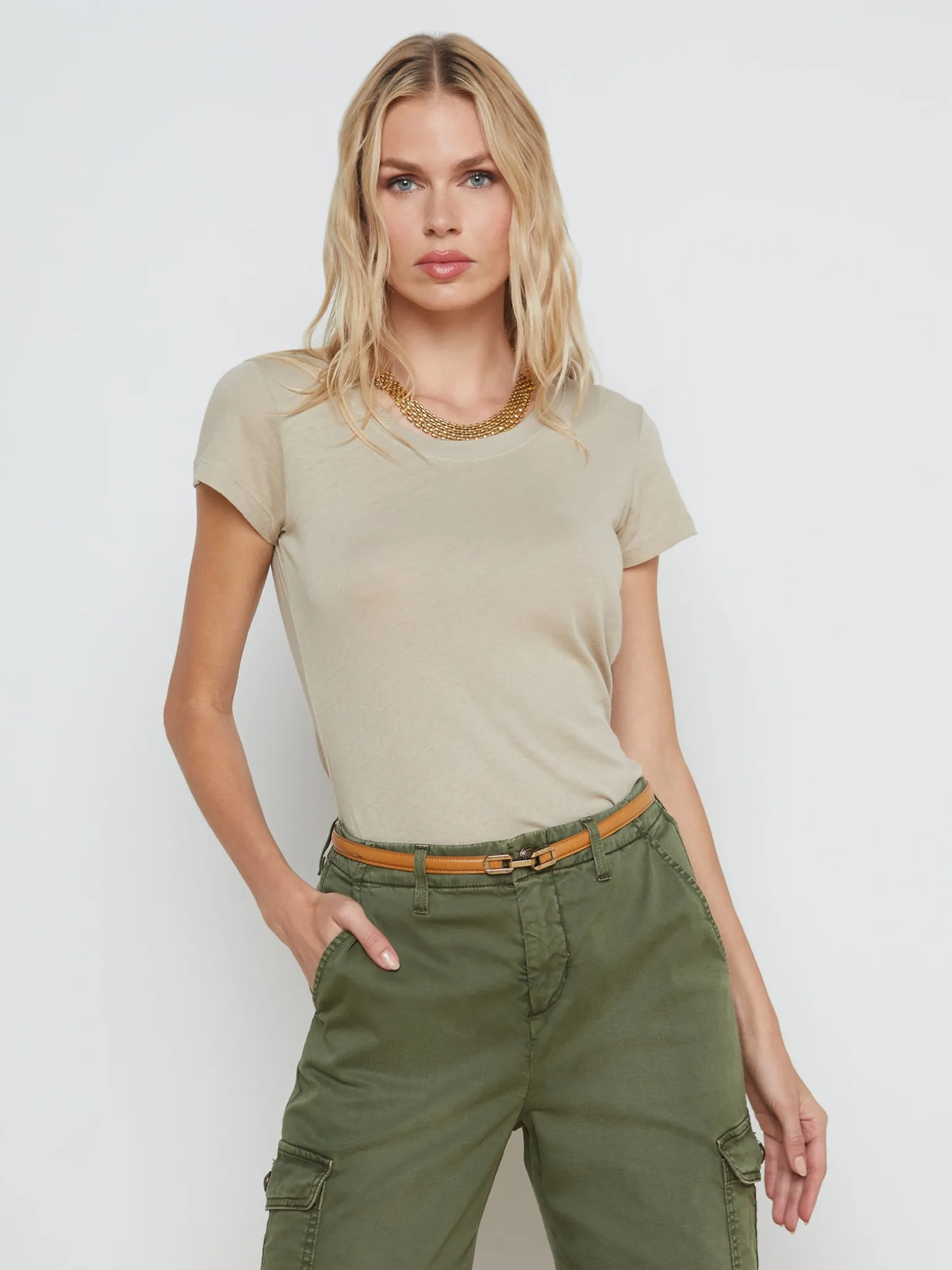 Cory Cotton Scoopneck Tee