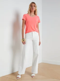 Cory Cotton Scoopneck Tee