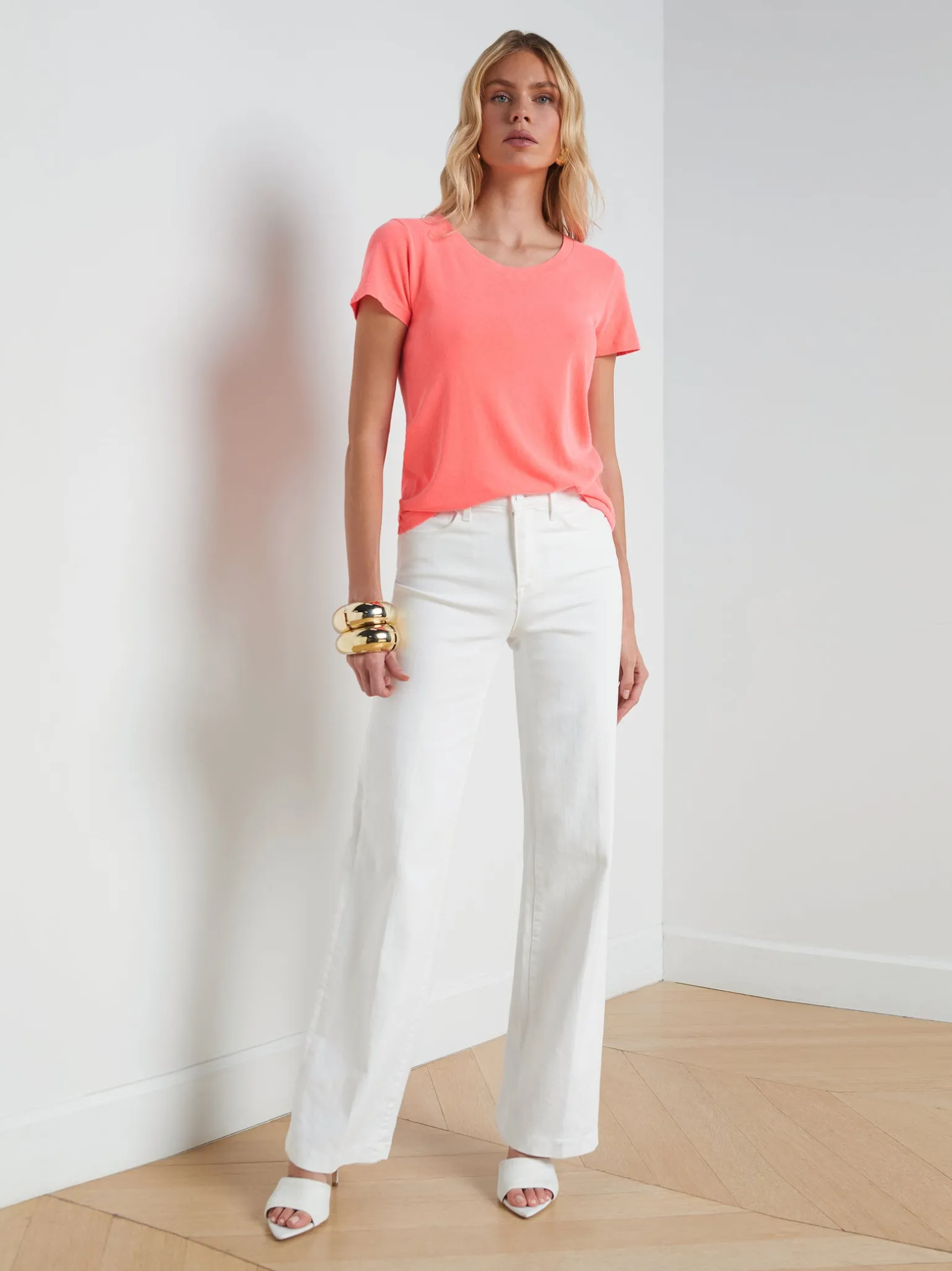 Cory Cotton Scoopneck Tee