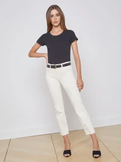 Cory Cotton Scoopneck Tee