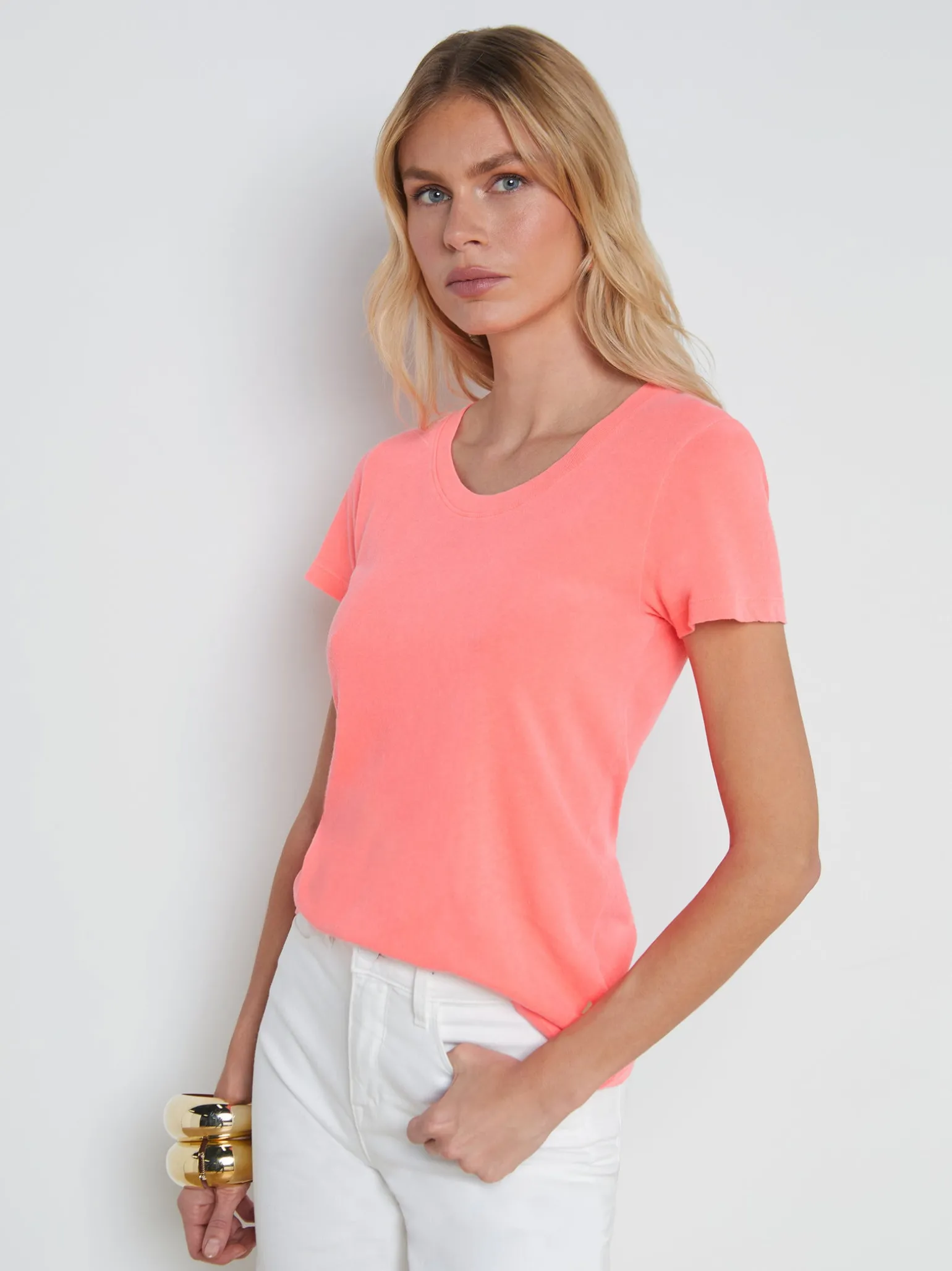 Cory Cotton Scoopneck Tee