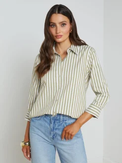 Daniella Cotton-Blend Blouse