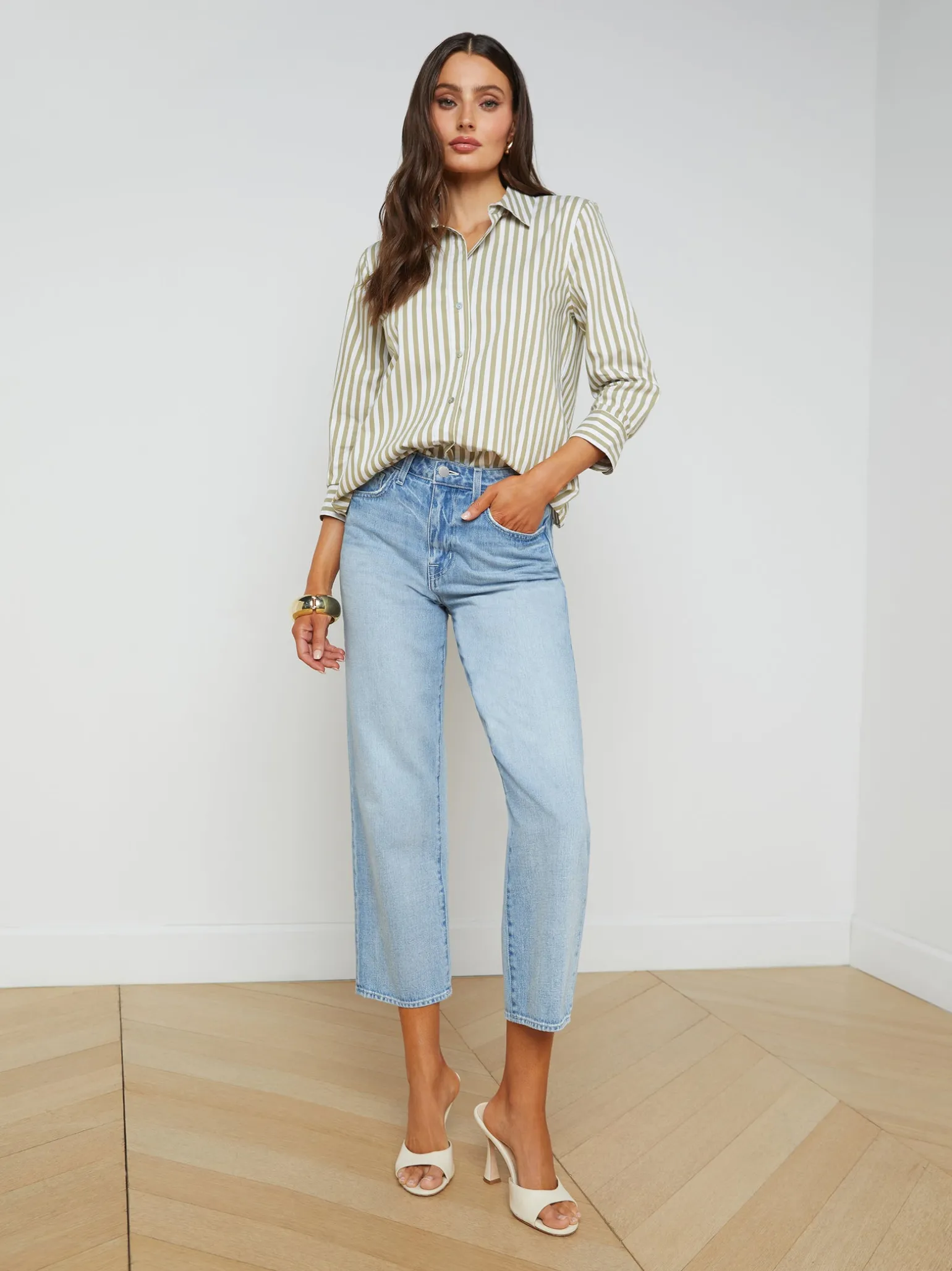 Daniella Cotton-Blend Blouse