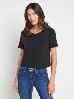 Donna Cotton Cropped Tee