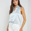 Emmy Sleeveless Silk Blouse