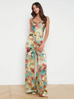 Gavin Silk Wide-Leg Pant