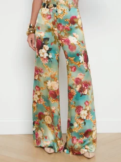 Gavin Silk Wide-Leg Pant