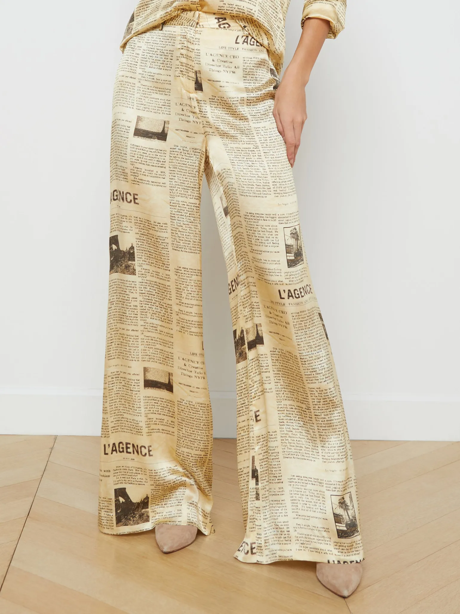 Gavin Silk Wide-Leg Pant