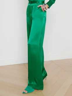 Gavin Silk Wide-Leg Pant