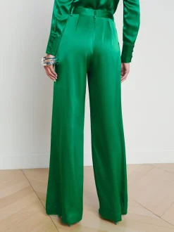 Gavin Silk Wide-Leg Pant