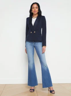 Imogen Satin Lapel Blazer