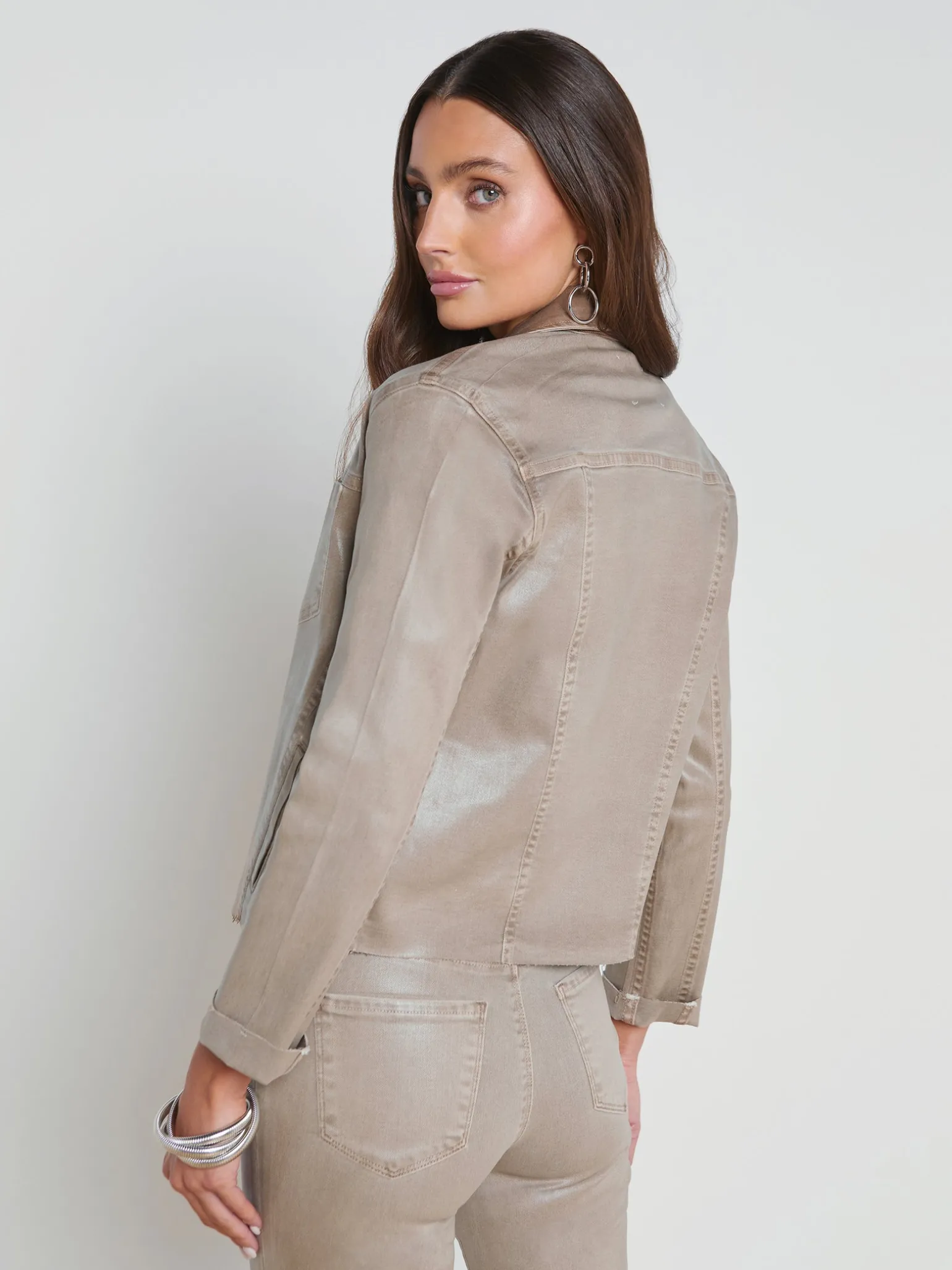 Janelle Coated Denim Jacket