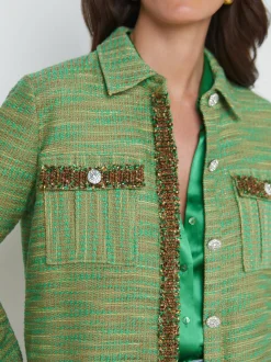 Jeanine Tweed Shirt Jacket