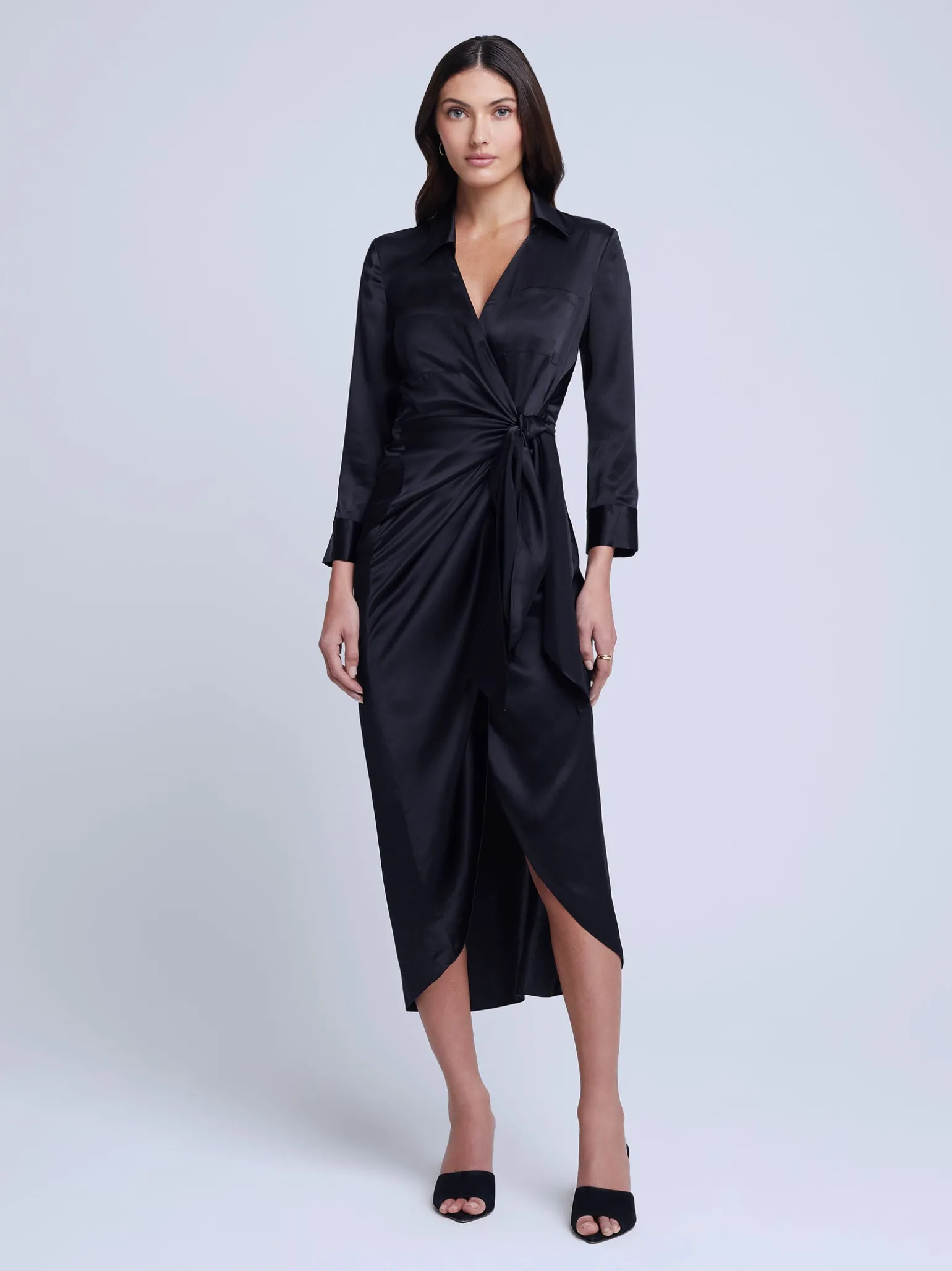 Kadi Silk Wrap Dress