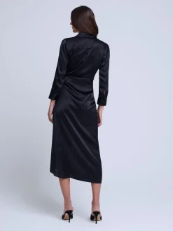 Kadi Silk Wrap Dress