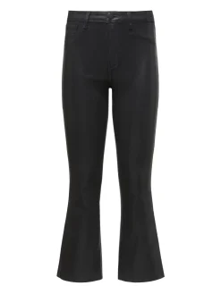 Kendra Coated Cropped Flare Jean