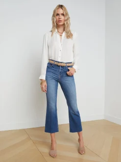 Kendra Cropped Flare Jean