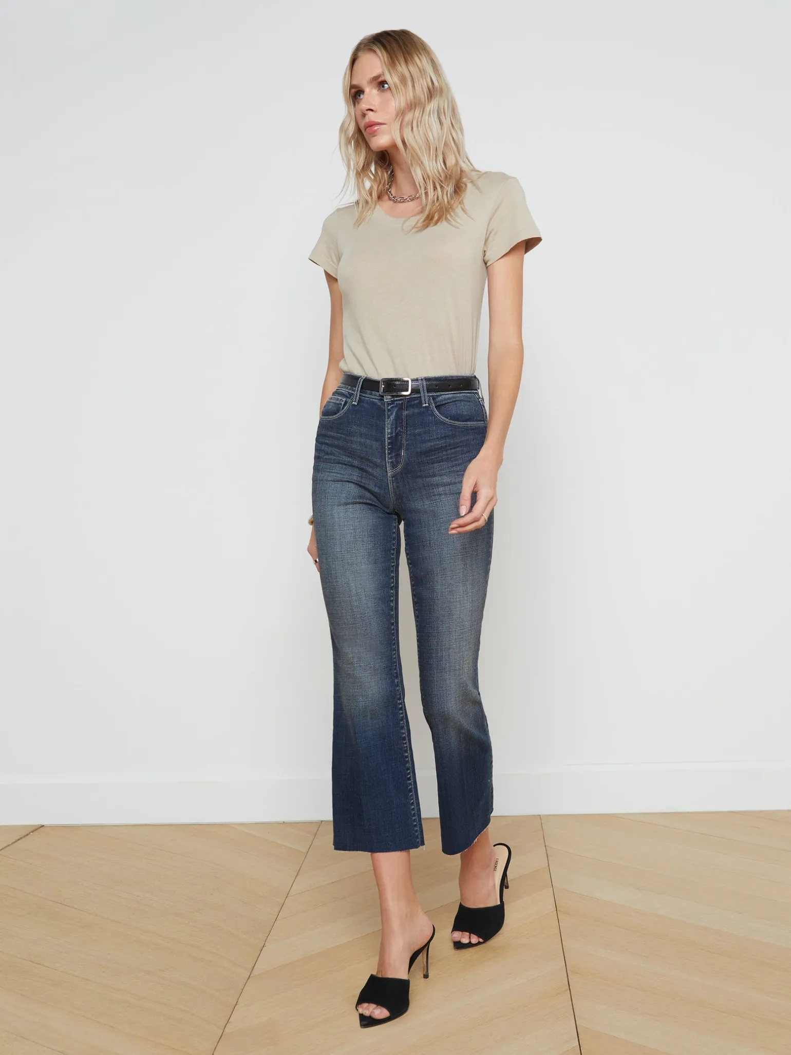 Kendra Cropped Flare Jean