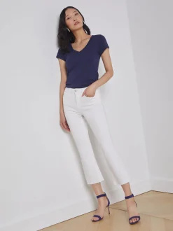 Kendra Cropped Flare Jean