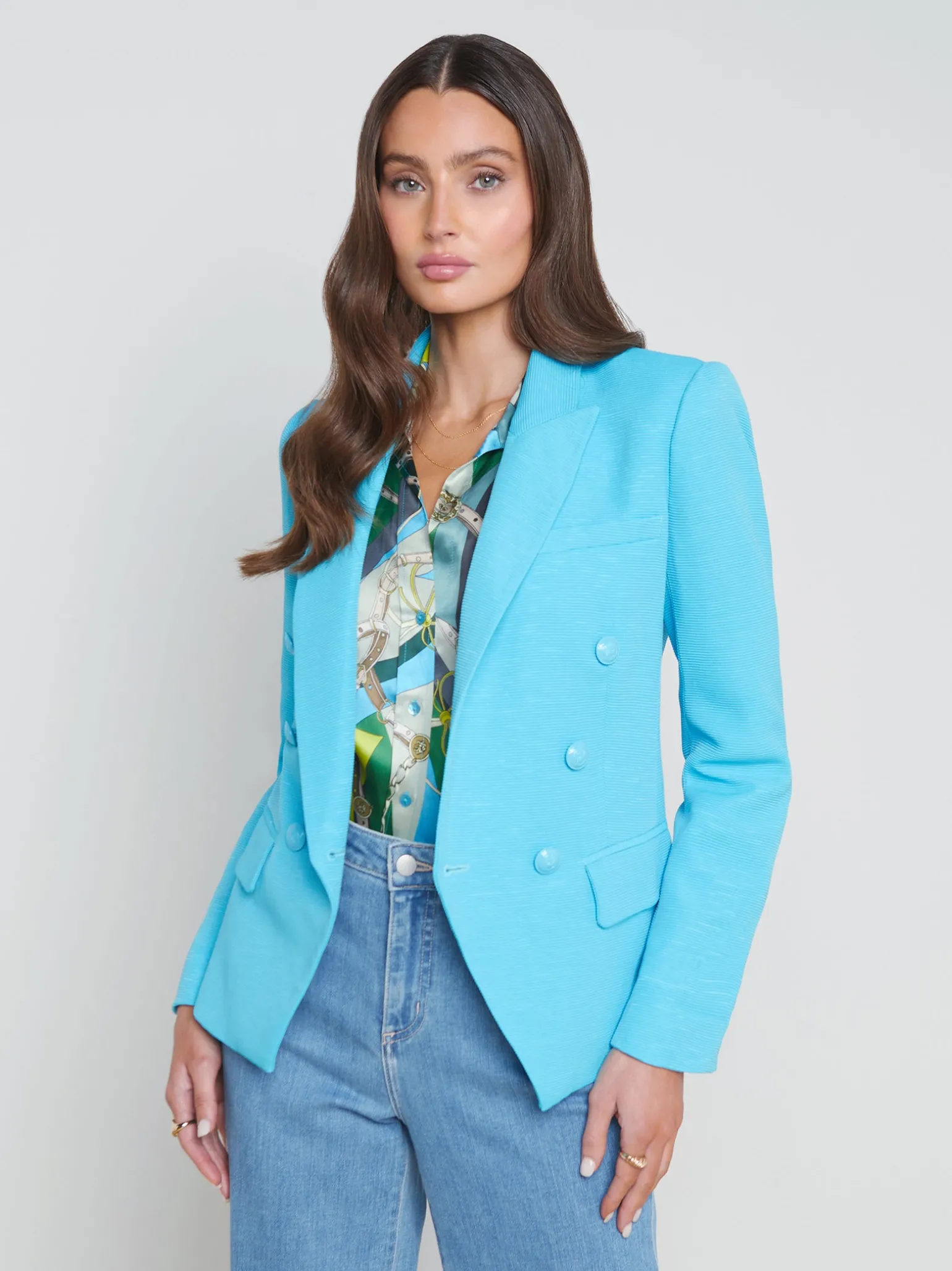 Kenzie Cotton-Blend Blazer