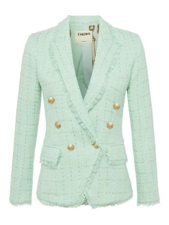 Kenzie Fringe-Trim Blazer