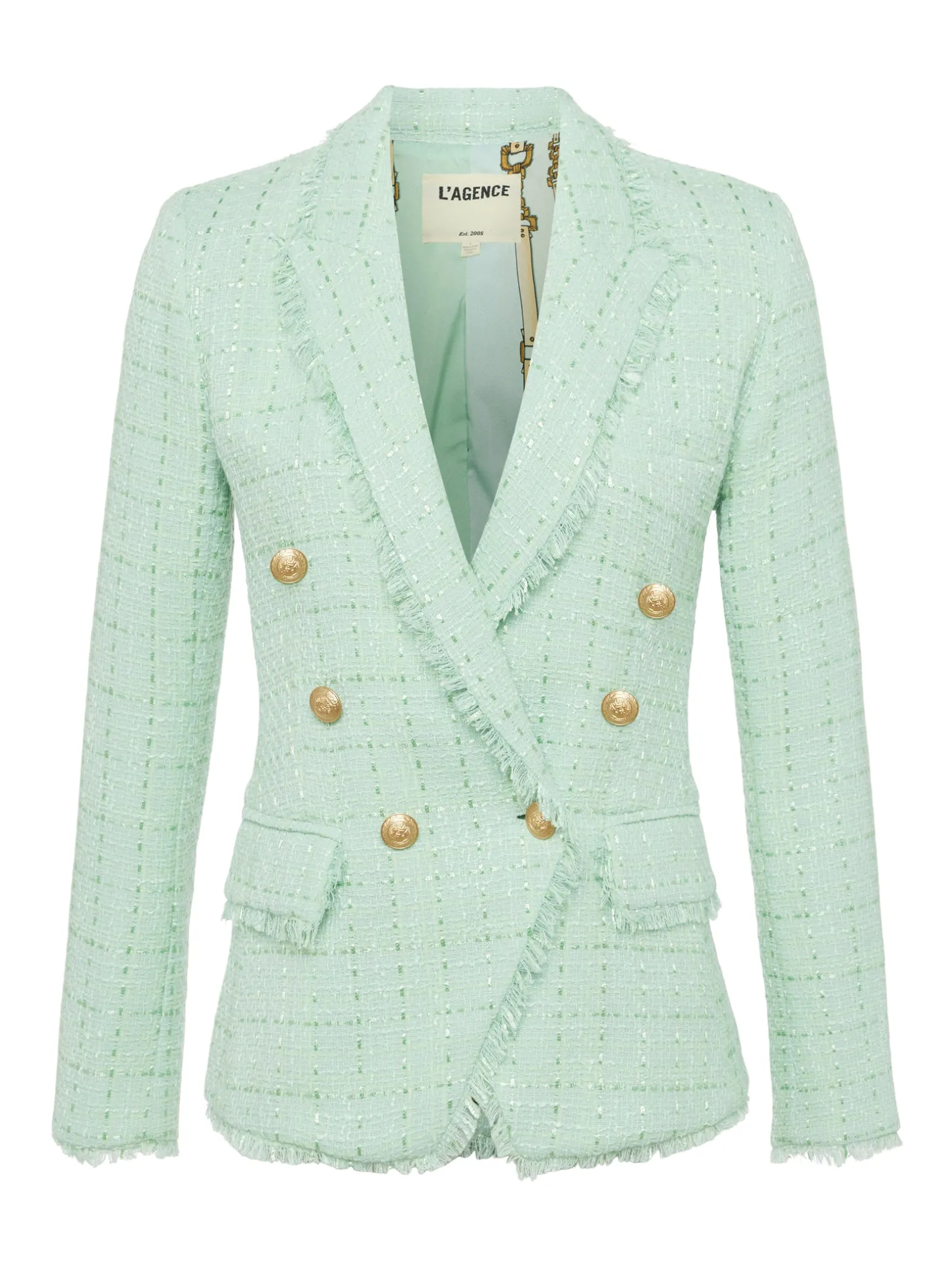 Kenzie Fringe-Trim Blazer