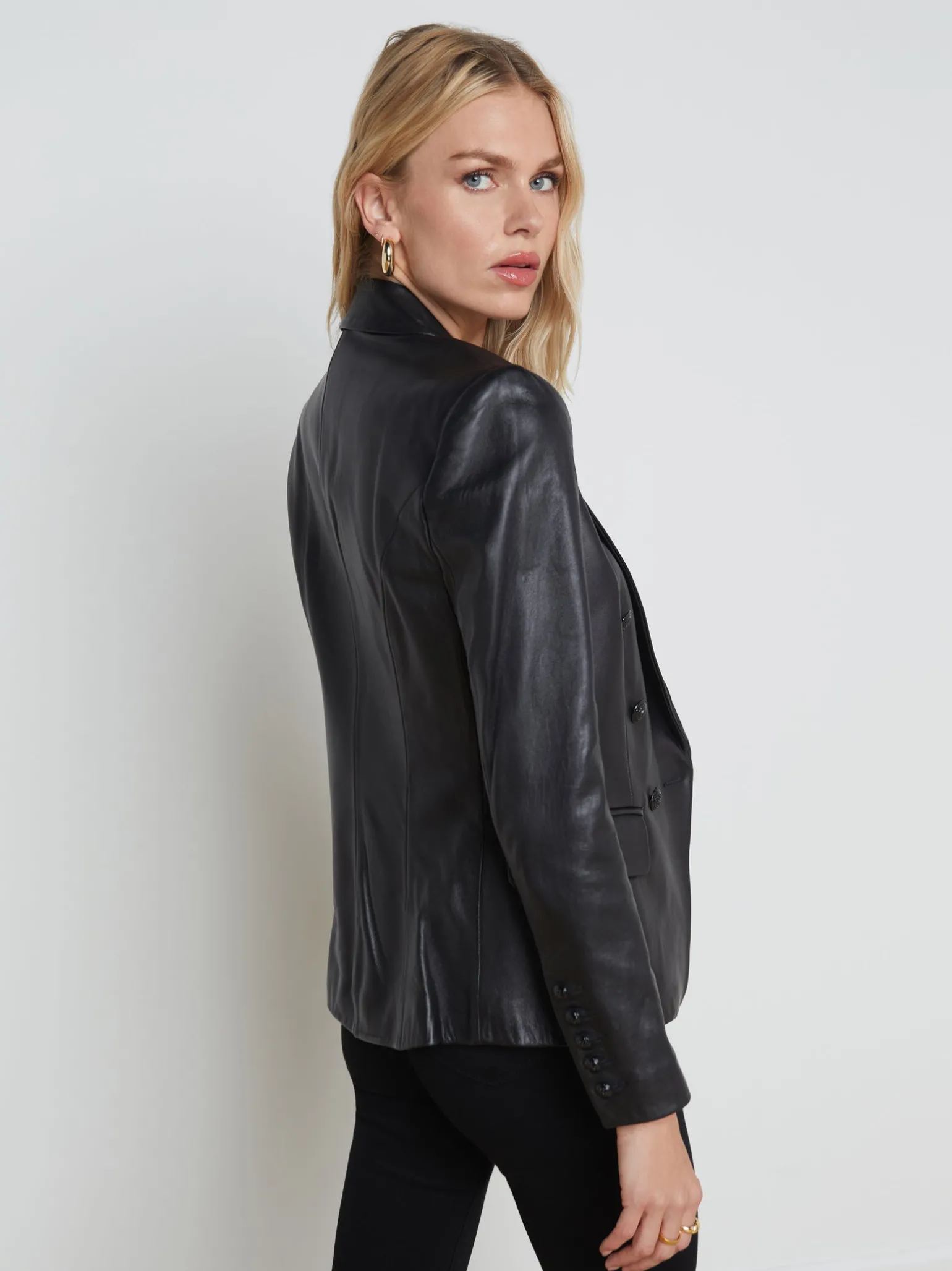 Kenzie Leather Blazer