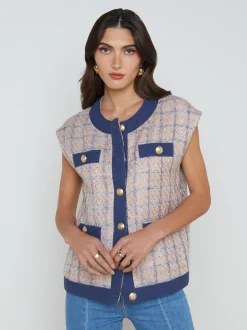 Laurel Tweed Oversized Vest