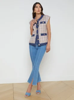 Laurel Tweed Oversized Vest