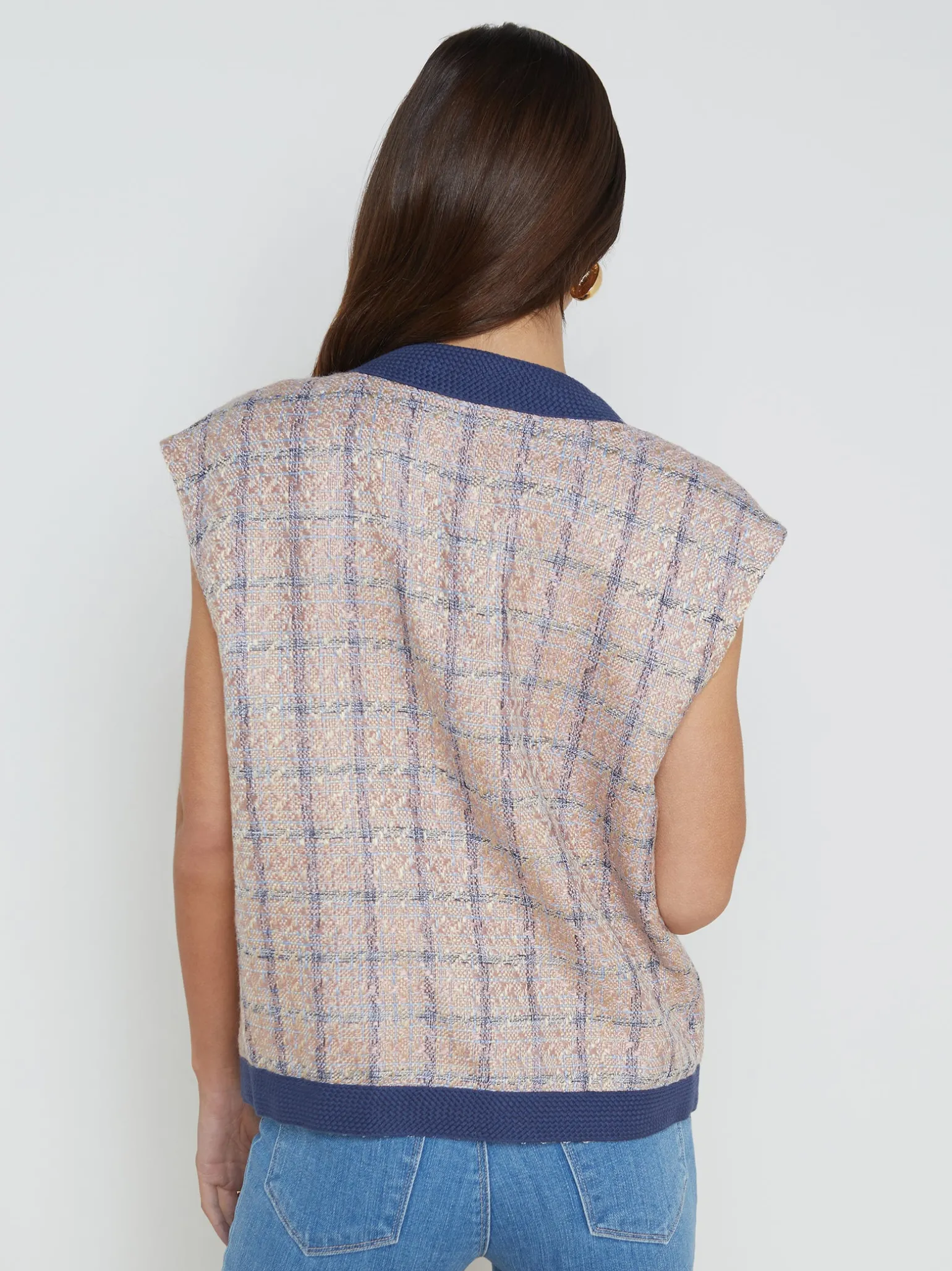 Laurel Tweed Oversized Vest