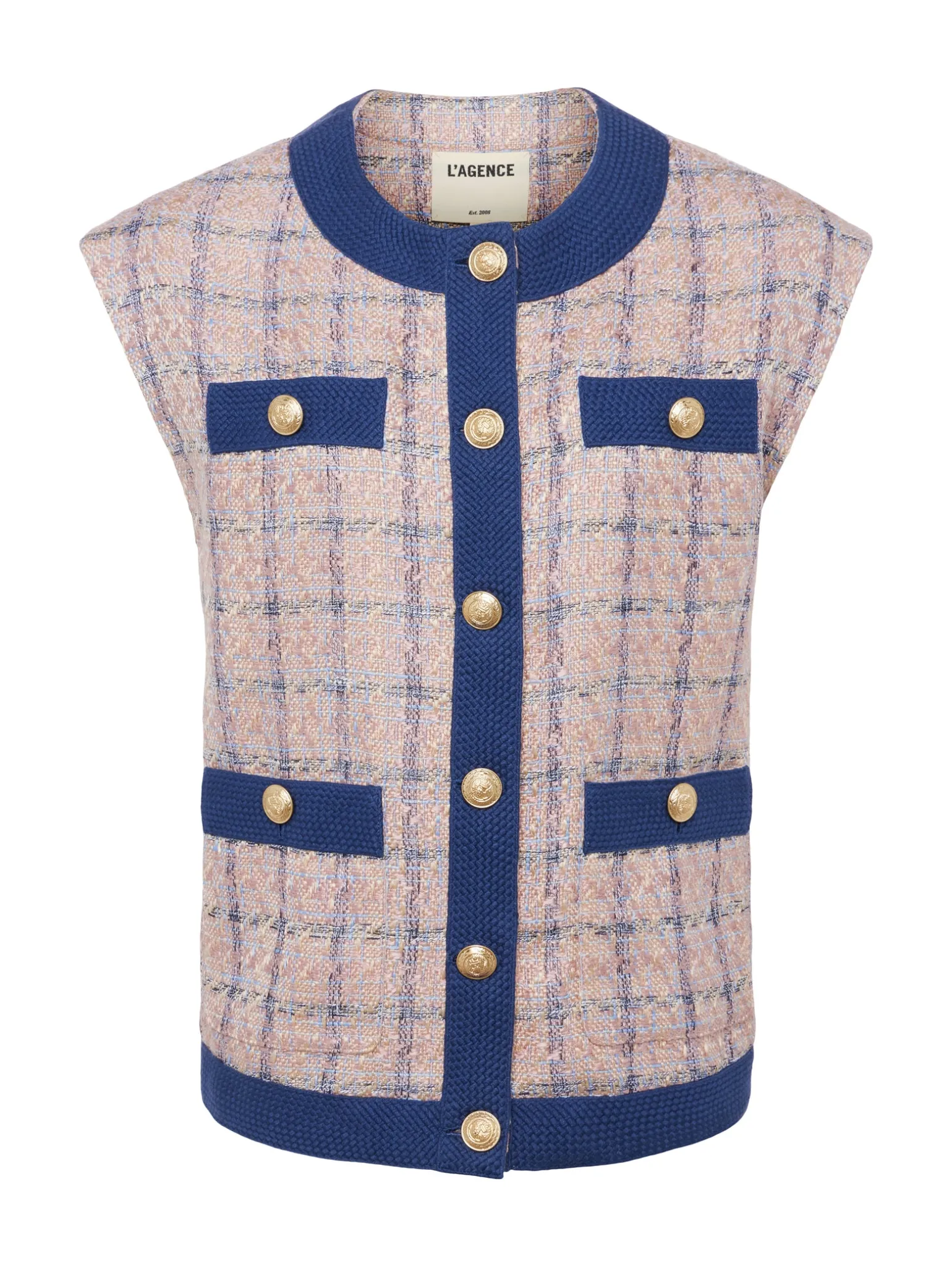 Laurel Tweed Oversized Vest