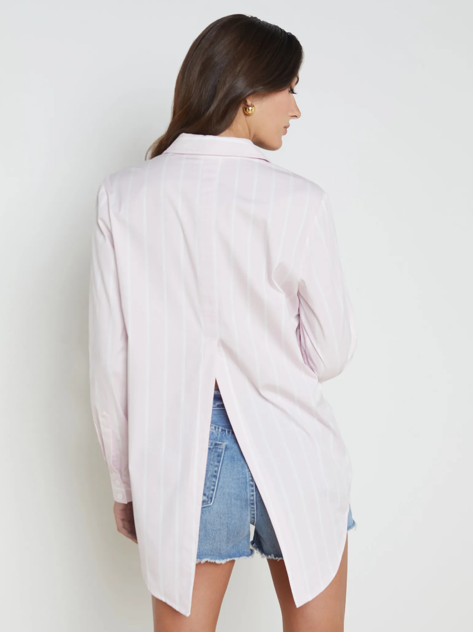 Layla Back-Vent Poplin Tunic