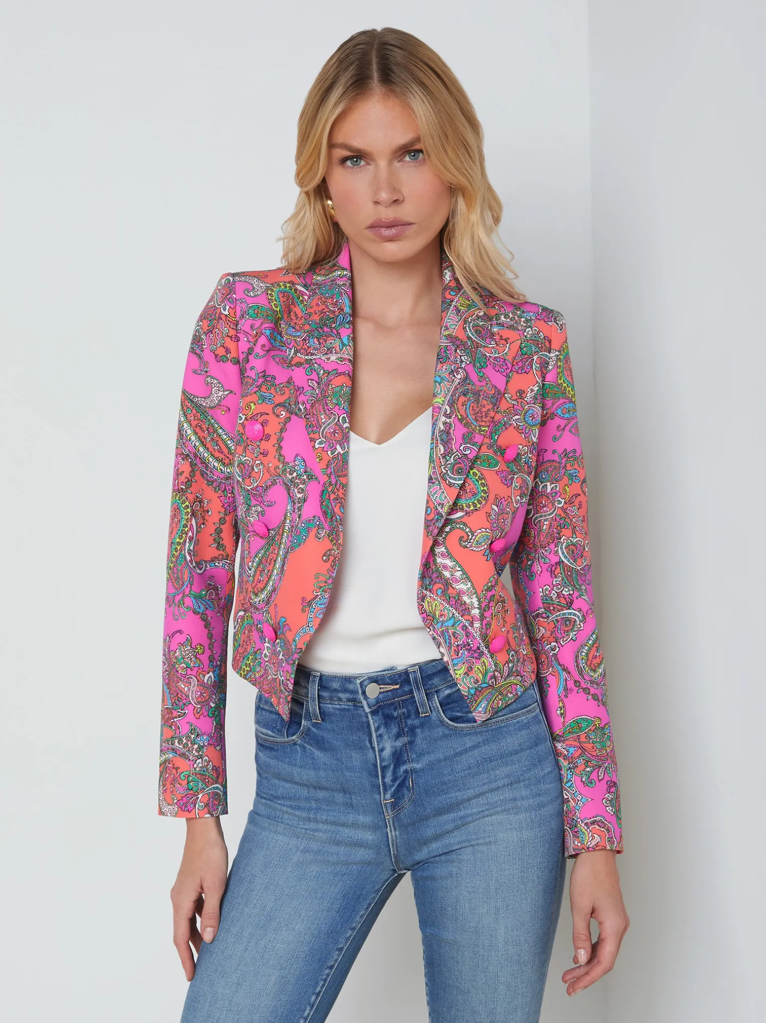 Lila Open-Front Blazer