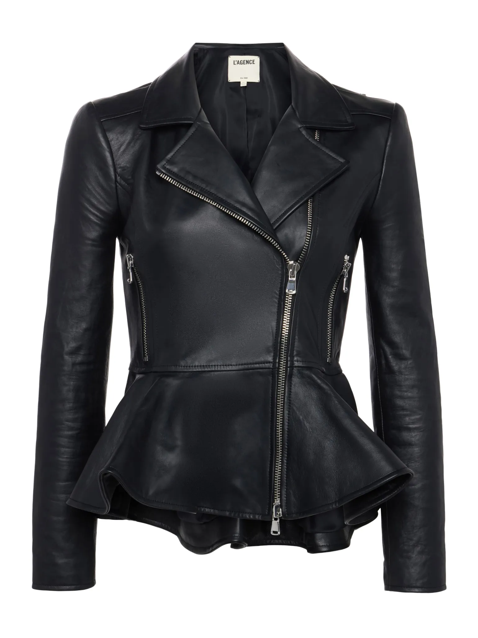 Lyric Leather Peplum Jacket