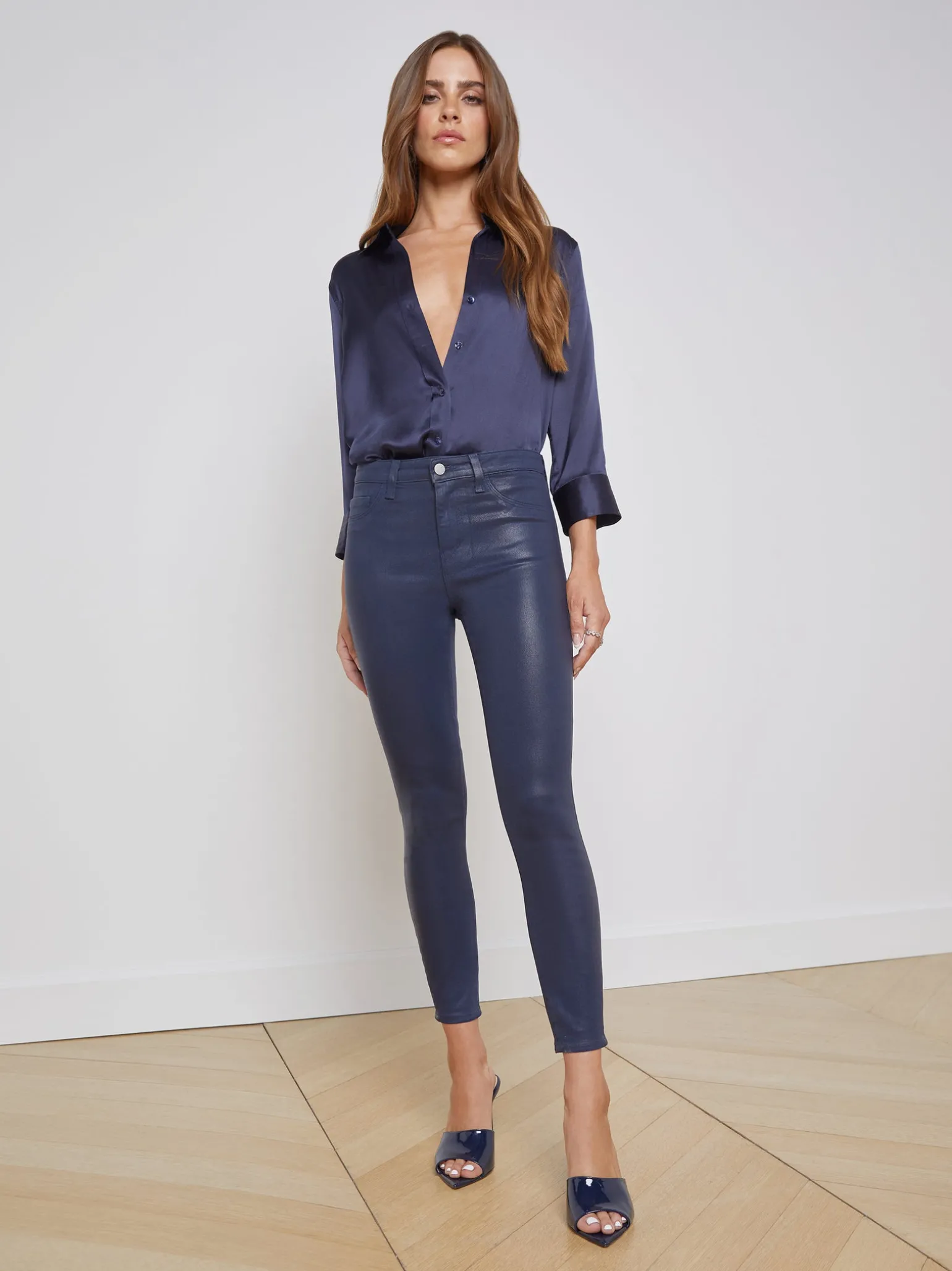Margot Coated Skinny Jean