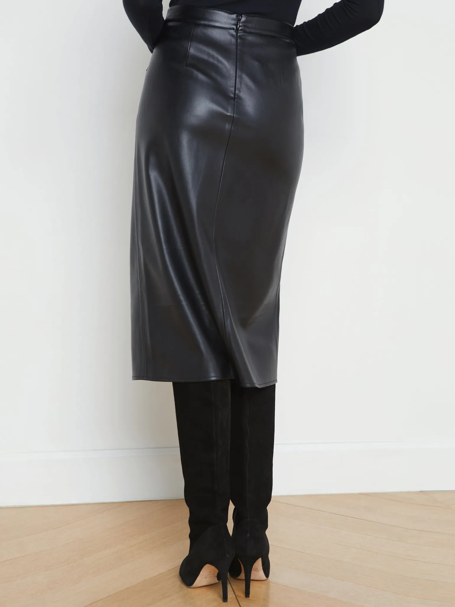 Milann Faux Leather Skirt