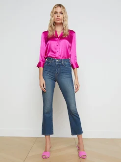 Mira Cropped Micro Boot Jean