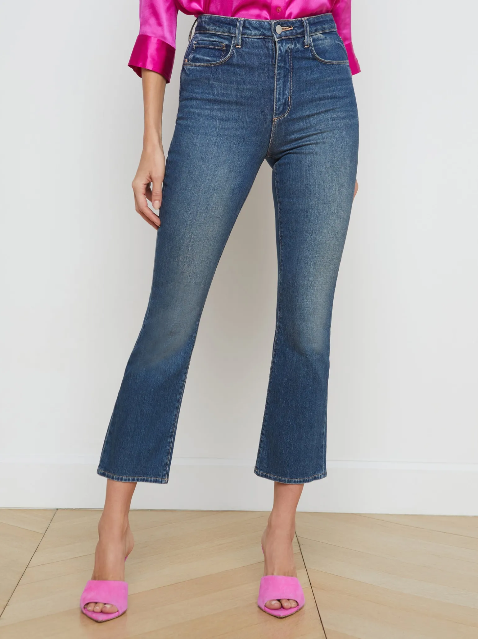 Mira Cropped Micro Boot Jean