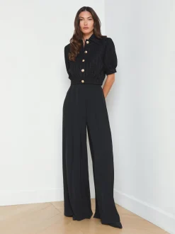 Nova Pleated Wide-Leg Pant